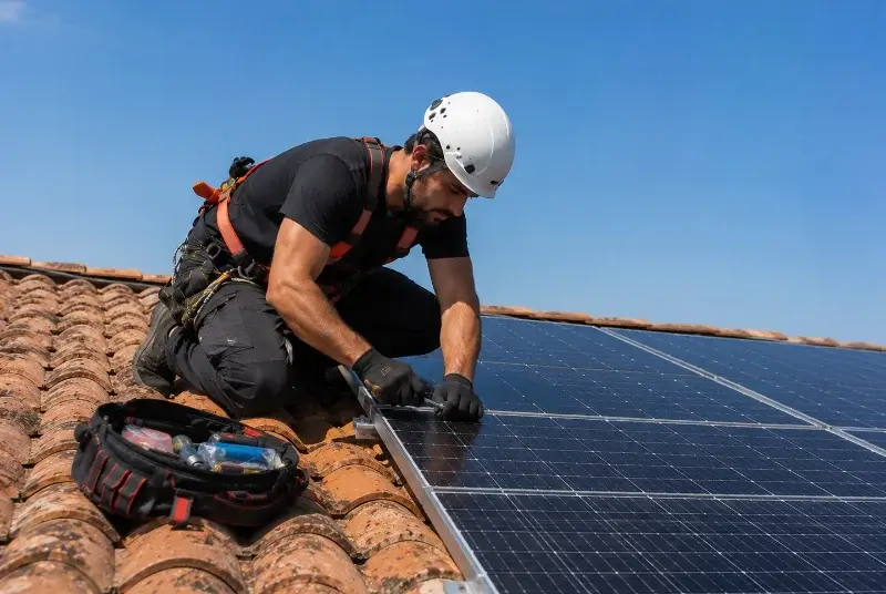 Maintenance et monitoring de panneaux solaires à Loupia