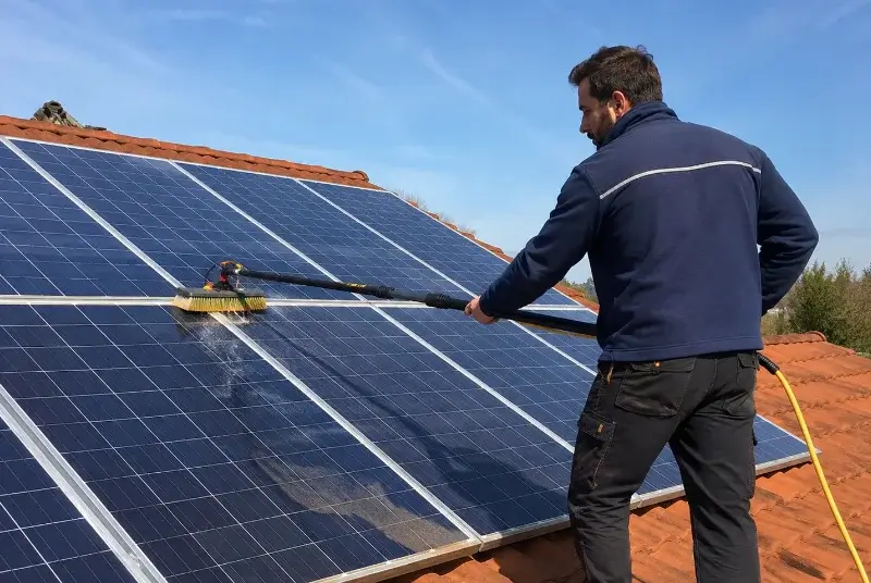 Nettoyage et entretien de panneaux solaires à Loupia